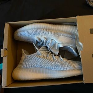Cloud White Yeezy 350s